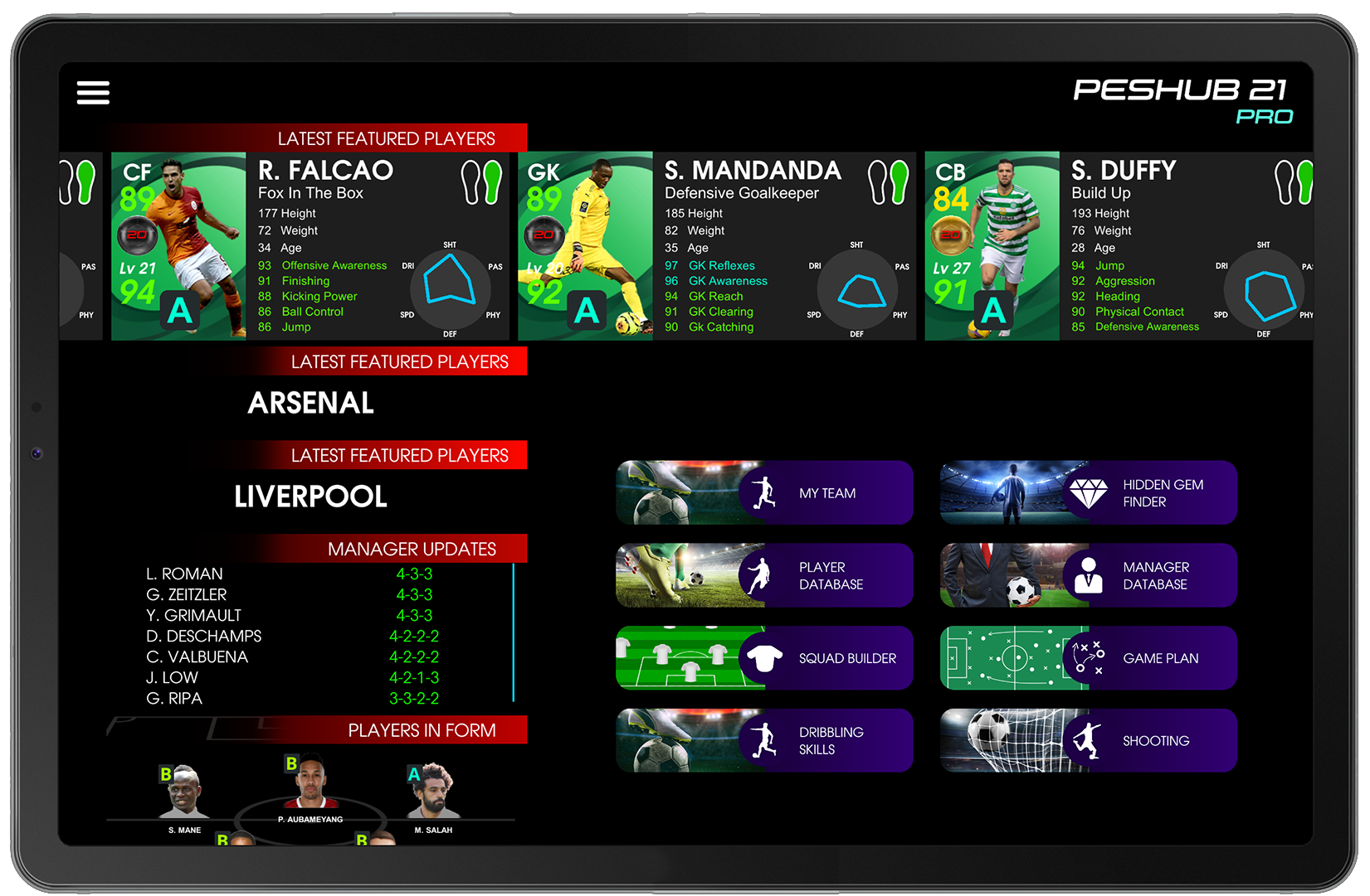 New PESHUB app for PES 21 database. Though Database is empty at this  moment. Link in comment : r/pesmobile